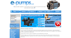 Desktop Screenshot of e-pumps.co.uk